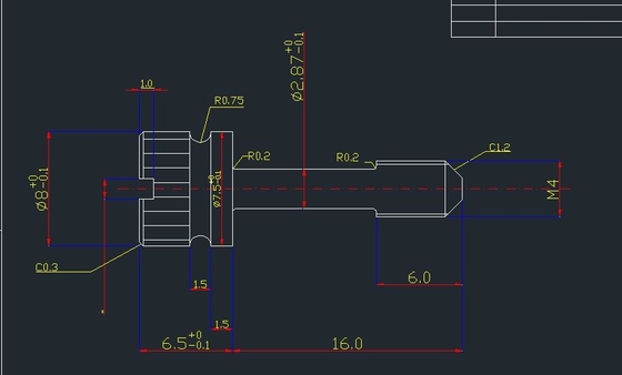 Antykradzieżowa śruba Torx ze stali nierdzewnej z kolumną M4X12