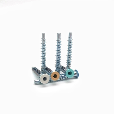 Countersunk Hexagonal Self Tapping Roller Thread Straight Repair Screw Wooden Tooth Cabinet Screw
