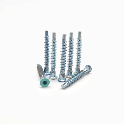 Countersunk Hexagonal Self Tapping Roller Thread Straight Repair Screw Wooden Tooth Cabinet Screw