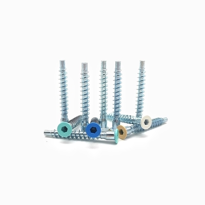 Countersunk Hexagonal Self Tapping Roller Thread Straight Repair Screw Wooden Tooth Cabinet Screw