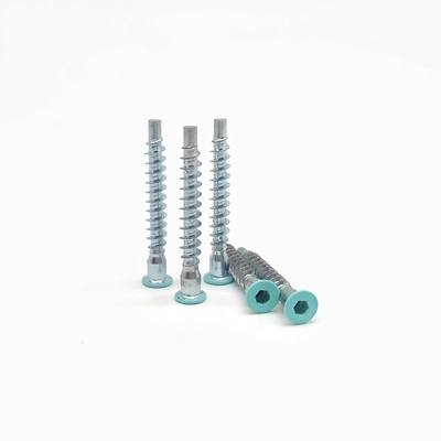 Countersunk Hexagonal Self Tapping Roller Thread Straight Repair Screw Wooden Tooth Cabinet Screw