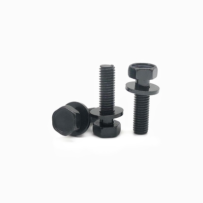 10.9 Stopień stali węglowej Hexagon Head Bolt External Flat Pad Combination Screw