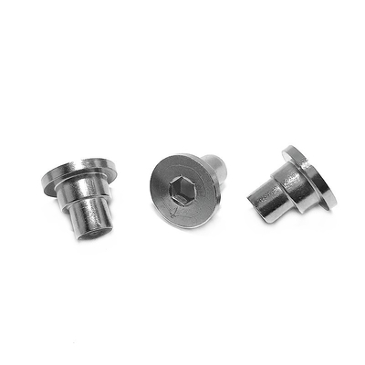 Niestandardowy sześciokątny ekscentryczny gwoździe 304 ze stali nierdzewnej Solid Flat Round Head Step Rivet Fastener Connector