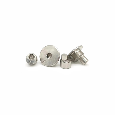 Niestandardowy sześciokątny ekscentryczny gwoździe 304 ze stali nierdzewnej Solid Flat Round Head Step Rivet Fastener Connector