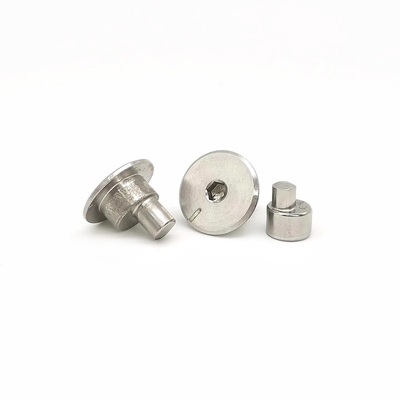 Niestandardowy sześciokątny ekscentryczny gwoździe 304 ze stali nierdzewnej Solid Flat Round Head Step Rivet Fastener Connector