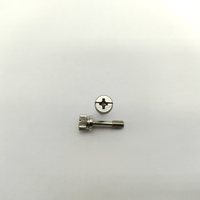 Śruby mocujące radełkowane ze stali nierdzewnej A2 z napędem krzyżakowym/płaskim