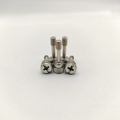 Śruby mocujące radełkowane ze stali nierdzewnej A2 z napędem krzyżakowym/płaskim