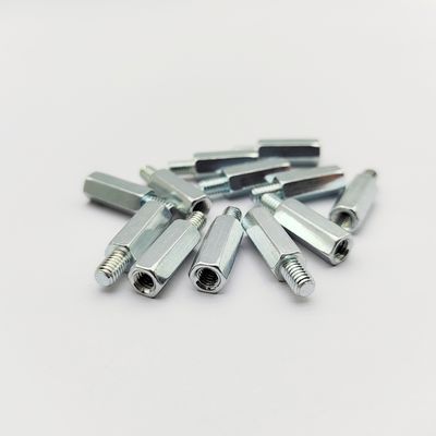 Ciężkie śruby odbiórkowe sześciokątne męskie-żeńskie - klasy przemysłowej - błękitno-cynkowe - od M4 do M10