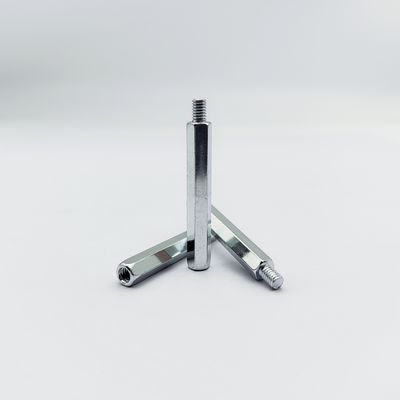 Śruba dystansowa sześciokątna ze stali nierdzewnej M4-M12 10-100mm, ocynk niebieski