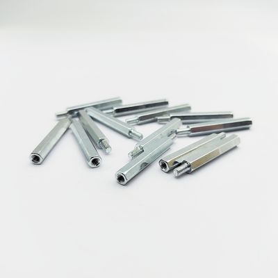 Stojak sześciokątny ze stali nierdzewnej A4-80 M3-M8, długość 31mm, ocynk niebieski