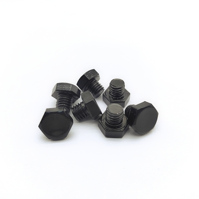 Śruba sześciokątna M8x1,25mm ze stali nierdzewnej 12,3mm, czarna, galwanizowana