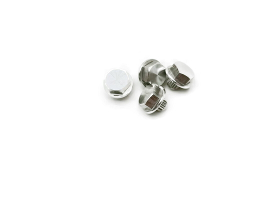 Czarne części do toczenia tokarki cnc nakrętki sześciokątne 7x14mm obróbka elektroforetyczna;
