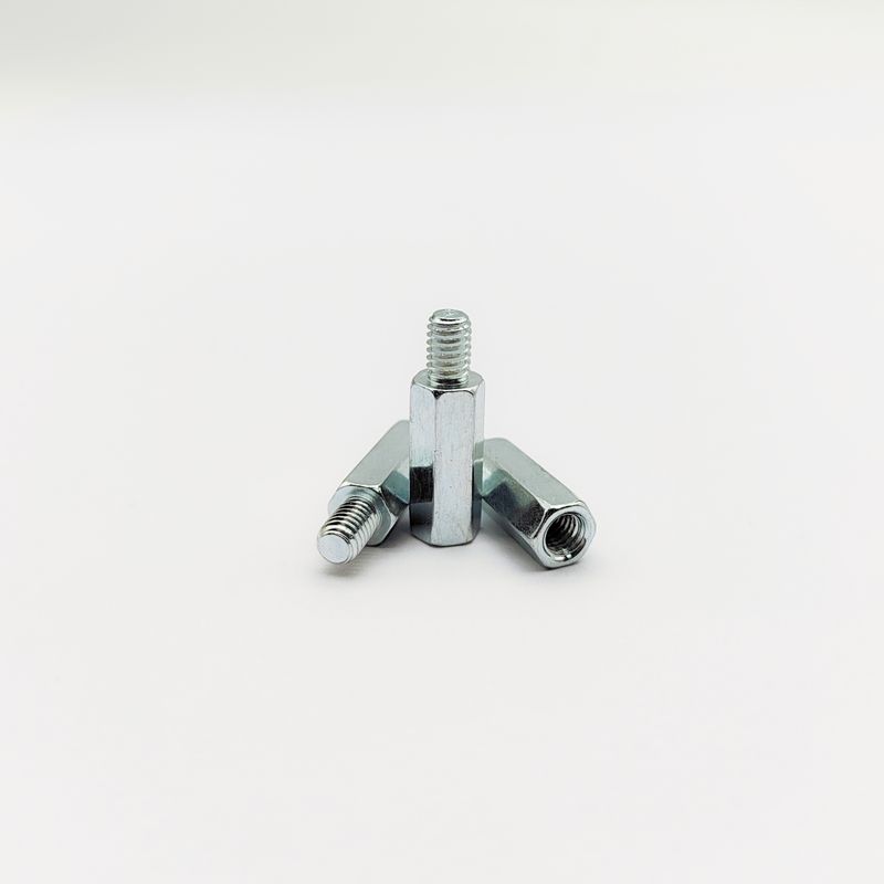 Ciężkie śruby odbiórkowe sześciokątne męskie-żeńskie - klasy przemysłowej - błękitno-cynkowe - od M4 do M10