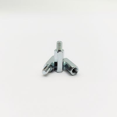 Ciężkie śruby odbiórkowe sześciokątne męskie-żeńskie - klasy przemysłowej - błękitno-cynkowe - od M4 do M10